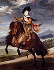 Equestrian Portrait Of Balthasar Carlos by Diego Rodriguez de Silva Velazquez